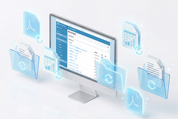 Spot-Managerの資料共有ダウンロードセンター画面 - 最新版の一元管理・出展者向けポータルを表示